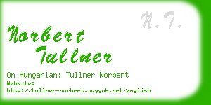 norbert tullner business card